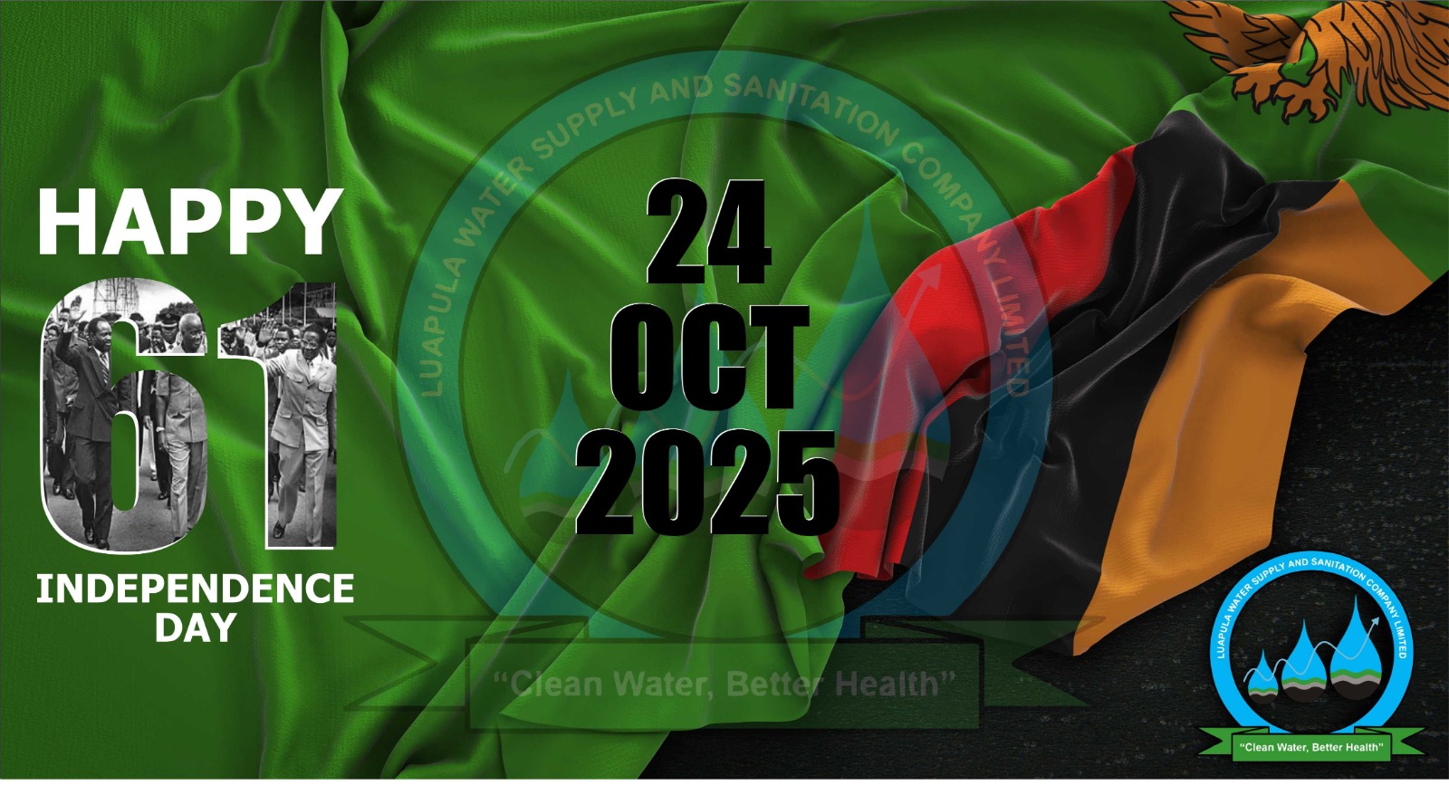 Happy 61st Independence Day, Zambia