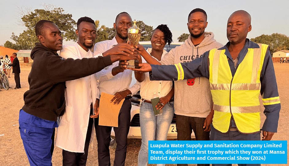 Luapula Water wins first prize in the Commercial Category in this years 2024 Agriculture Show.